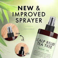Spray revitalisant sans rinçage à l'arbre à thé pour cheveux secs, antipelliculaire, anti-démangeaisons, hydratant, démêlant et nourrissant – Marque privée