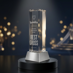 High Quality Golf <b>Trophy</b> Luxury <b>Trophy</b> Premium Crystal Award <b>Trophy</b> Executive Recognition Award Custom Engraved Crystal Metal - Product Image 5