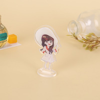 Standee d'anime personnalisé transparent, couleur et forme personnalisées, figurines de bureau DIY, support en acrylique imprimé avec un matériau plastique écologique