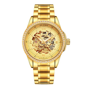 Custom Logo <span class=keywords><strong>Multi</strong></span> Functie Automatische Mechanische Beweging Waterdichte Stalen Band Mannen Polshorloge - Product Image 2