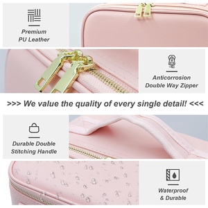 กระจกไฟ LED 3แบบปรับความสว่างได้, กระเป๋าเดินทางกระเป๋าเครื่องสำอางกันน้ำ - Product Image 2