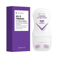 Crème raffermissante et liftante pour le cou avec hexapeptide et vitamine E, soin hydratant anti-âge et massage