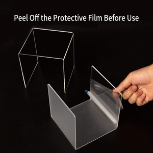 Ensemble de supports d'affichage en acrylique transparent en forme de U, supports à plusieurs niveaux de différentes tailles pour <span class=keywords><strong>bijoux</strong></span>, objets de collection, présentoir d'affichage en acrylique pour la vente au détail - Product Image 6