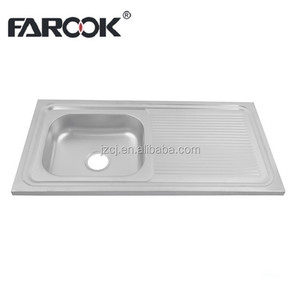 Fregadero de Cocina de Acero Inoxidable Económico de una Sola Tina con Escurridor, Hecho en China - Product Image 3