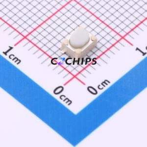 S4B252110 Tactile Switch SMD-4P,4.2x3.6mm Switch Single Pole Single Throw Round Button 2.6N 4.2mm - Product Image 1