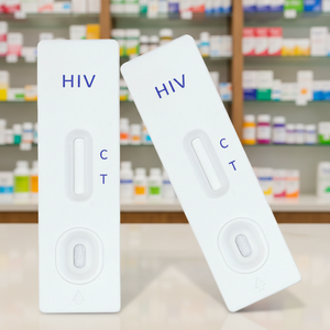 DEEPBLUE Kits de Prueba Rápida de VIH para Uso Doméstico, Venta al por Mayor de Fábrica, Kits de Prueba Rápida de Anticuerpos contra VIH <span class=keywords><strong>1</strong></span>/2 en Casete/Tira - Product Image 1