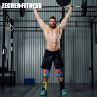 Manchons de genou personnalisés Zechen, nouveau motif imprimé, néoprène 7 mm 5 mm, doux pour le crossfit, l'haltérophilie, la musculation
