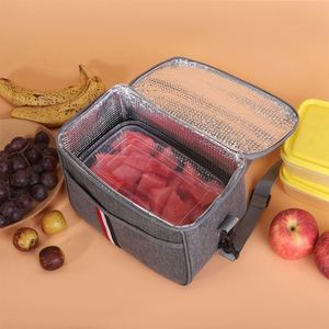 Sac isotherme thermique en aluminium épais avec compartiment à riz pour employés de bureau - Product Image 3