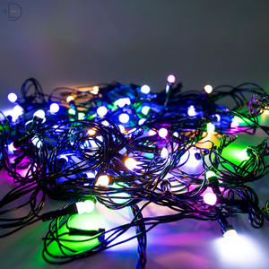 Impermeabile all'aperto albero di natale Led stringa di luce 220V 110V 10M Luces ghirlanda <span class=keywords><strong>fata</strong></span> filo nero per decorazioni festa - Product Image 1