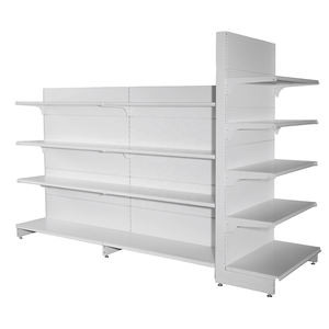 Estantería de <span class=keywords><strong>supermercado</strong></span> de doble cara de uso ligero, fabricada en material metálico, estantería comercial. - Product Image 5