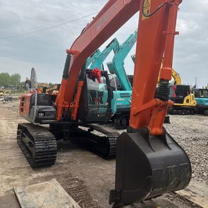 Excavatrice sur chenilles Hitachi ZX120 d'occasion de 12 tonnes, excavatrice hydraulique avec moteur, pompe, boîte de vitesses pour le creusement, certifiée CE - Product Image 3