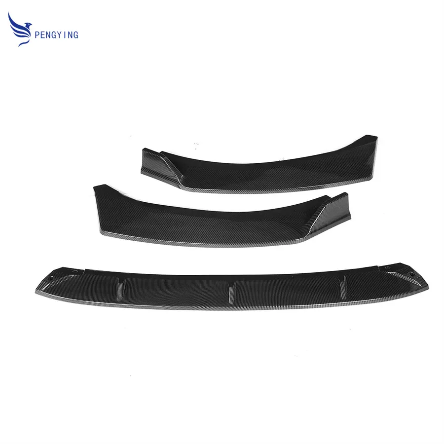 New 3x Car Front Bumper Splitter Lip Body Kit Spoiler Deflector Lips Diffuser Lip Guard Cover For Kia K5 Optima EX LX 2020 2021