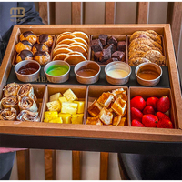 Boîte à crêpes personnalisée imprimée en arabe, jetable, pour petit-déjeuner, pâtisseries, desserts à emporter, emballage alimentaire