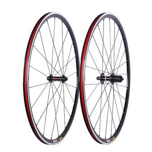 Roues de vélo de route Sunrims 700C, moyeux de frein V, alliage d'aluminium, libération rapide, avant et arrière, 28H, rayons légers - Product Image 3