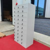 Armoire Métallique Personnalisée en Usine à 30 Portes, Vestiaire Multi-Compartiments en Acier, Meuble de Rangement Métallique pour École, Atelier, Personnel