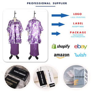 Traditionelles afrikanisches Kleid für Damen, geblümt bedruckte Satin-Cardigan + Innenweste, zweiteiliges Dashiki-Kleid-Set - Product Image 3