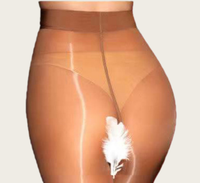 Collants pour femmes sexy, fins, brillants, effet huileux, tricotés, réfléchissants, délicats, à entrejambe ouvert, style bas cuissard, couleur unie