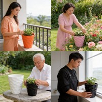 Pot Bunga Murah Berlapis Warna/Pot Bunga Berbagai Jenis/Pemasok Pot & Planter Terakota Pot & Planter Bunga Shandong HYFP-29