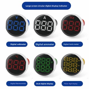 Geniş Ekranlı Kare Dijital Göstergeli AC Gerilim Akım Hz Frekans Ölçer DC Ölçer Çift ve Üçlü Ekran F50 - Product Image 5
