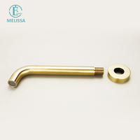 Dji Melissa — ensemble douche murale, salle de bain en laiton brossé or robinet cascade bain chaud et froid, mitigeurs de douche