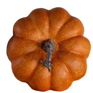 Décoration en mousse de citrouille artificielle Secret Garden, 9,5 cm, orange, ornement d'Halloween, accessoire de photographie, arrangement de fruits d'automne - Product Image 1