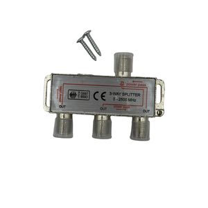 ตัวแยกสัญญาณทีวีแบบใหม่ ผลิตจากโลหะผสมสังกะสี <span class=keywords><strong>3</strong></span> ทาง แบบ F ตัวเมีย 1 เข้า <span class=keywords><strong>3</strong></span> ออก ชุบนิกเกิล ป้องกันไฟฟ้าลัดวงจร 5-2500MH - Product Image 2