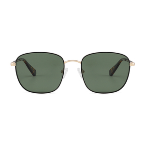 Polarized TAC Lens Square Sunglasses Metal Frame UV400 Unisex Vintage Style for Outdoor Travel Beach - Product Image 1