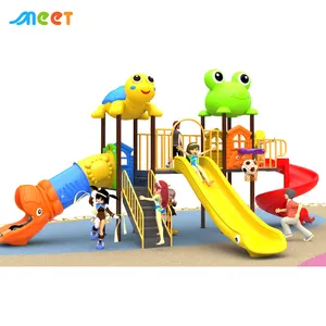 Commercial Children School Plastic Slide Amusement Park Kids Outdoor Playground Equipment