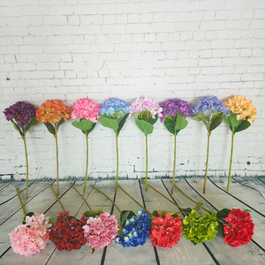 Ramo de Flores Artificiales de Hortensia, Flores de Seda para Decoración de Bodas y Hogar, 10 cm o Menos - Product Image 3
