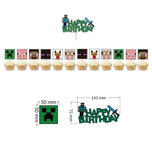 Nouveauté transfrontalière : Bannières décoratives en papier sur le thème des jeux de dessins animés pour fêtes d'<span class=keywords><strong>anniversaire</strong></span> d'enfants - Product Image 3