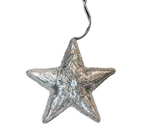 Handcrafted Multicolor Beaded <b>Star</b> Christmas Ornament <b>Hanging</b> Decoration Festive Tree Decor Handmade Beadwork Holiday Home Decor - Product Image 3