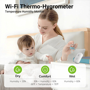 WiFi Thermometer Hygrometer,Smart Temp Humidity SensorApp Alert & Data <b>Storage</b>,<b>Remote</b> Monitor for Greenhouse Nursery,2.4GHz Only - Product Image 3