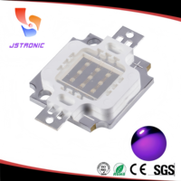 Diode LED UV haute puissance Jstronic 10W, couleur 365 370 380 395 400 410 420 430nm avec puce Epileds 20W 30W 50W, lumière LED violette