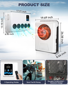 24v Mini Split 12V Air Conditioner Semi Truck <b>AC</b> Cooling Low Noise Apu for Sleeper EAC1009 Truck Apu Parking <b>Cooler</b> EAC1009 EAC1 - Product Image 3