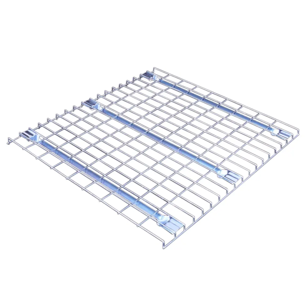 Double steel expanded metal galvanized stable wire mesh decking for pallet rack