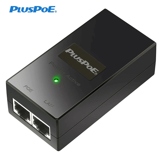 POE Injector 48V-54V 30W IEEE 802.3af/at Power Over Ethernet Adapter POE Pin 4,5+/7,8- 100Mbps