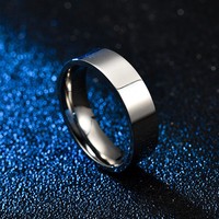 Bagues de mariage classiques en acier inoxydable plaqué or rose de 8 mm, certifiées, pour homme et femme, bagues de fiançailles tendance