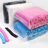 Bonnet bouffant jetable anti-poussière respirant en PP non tissé avec bande élastique pour usage en salon de beauté