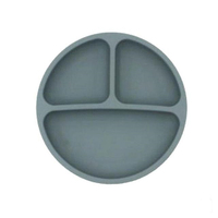 Ensemble de repas pour bébé sans BPA, vaisselle en Silicone, assiette divisée pour chaise haute