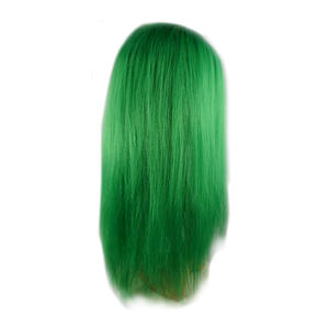 Manufactory-peluca larga de <span class=keywords><strong>cabello</strong></span> para <span class=keywords><strong>hombre</strong></span>, <span class=keywords><strong>Cosplay</strong></span> directo, color verde oscuro, longitud recta hasta el hombro - Product Image 3