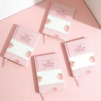 Carnet à couverture rigide en cuir PU de qualité supérieure, mignon, avec logo personnalisé imprimé et pages en papier épais pour le bureau et l'école
