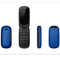 Teléfono Flip GSM con Pantalla TFT de 1.77 Pulgadas, Doble SIM, Teclado, Radio FM, Idioma Francés/Español, Cámara, Funciones Básicas, Logotipo Personalizado, Comunicación Diaria