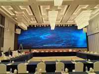 Lemari LED COB untuk Lobi Bank P1.2 P1.5, Video Wall Tanpa Sambungan dengan Refresh Rate Tinggi untuk Tarif, Berita & Pesan Merek