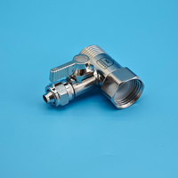 Válvula de Bola de Cobre de 1/4, Purificador de Agua para Autocaravanas, Robot de Limpieza de Pisos, Interruptor Dividido, Accesorio de Suministro de Agua de Alto Flujo