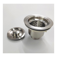 Égouttoir en acier inoxydable de forme moderne pour évier de cuisine Corbeille à papier faite à la main pour lavabo Drainage Accessoires de vidange