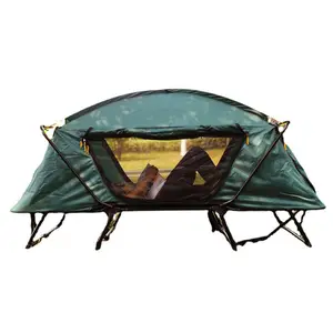 Çok fonksiyonlu açık kamp 1 kişi Tenda çift katmanlı su geçirmez Oxford diğer çadır katlanabilir yatak çadır katiyen yatak