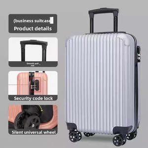 Factory Wholesale 20-inch ABS Student Rolling Suitcase Spinner <strong>Wheels</strong> Lock Unisex Adult Trolley Carry-on <strong>Luggage</strong> <strong>Soft</strong> Handle - Product Image 2