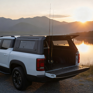 Cubierta de Caja de Camioneta de Aleación de Aluminio Impermeable OEM Directo de Fábrica, con Mesa de <span class=keywords><strong>Camping</strong></span> para TOYOTA HILUX REVO/<span class=keywords><strong>VIGO</strong></span> - Product Image 2