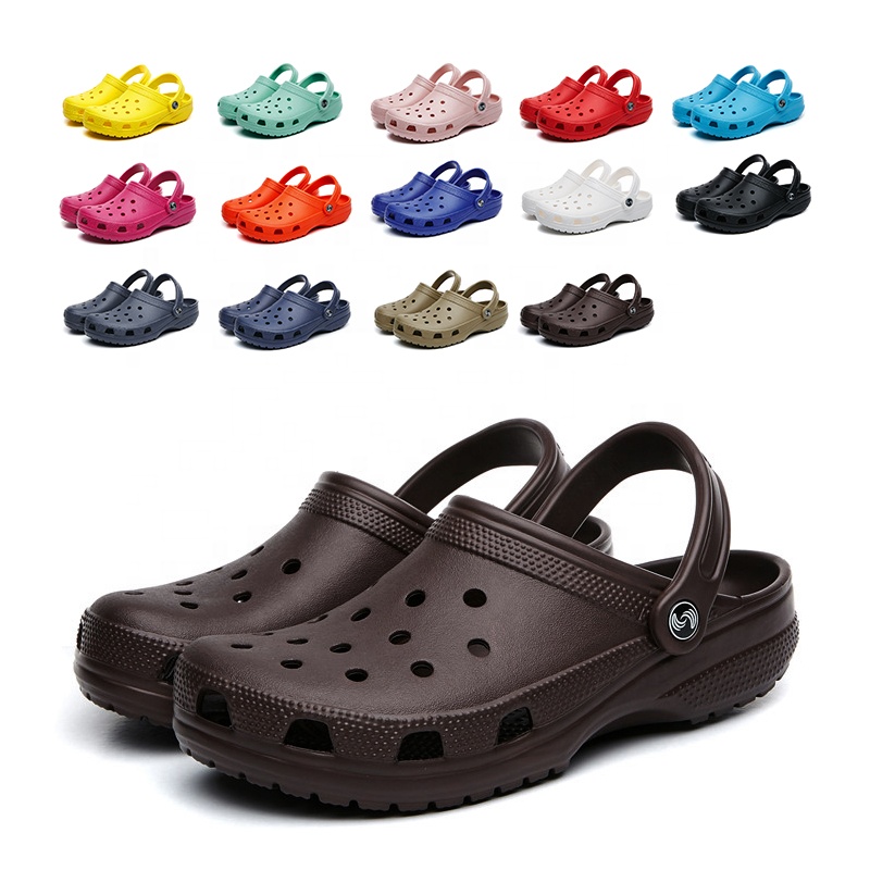 Мужские лого бандана Сабо настоящий Крок обувь индивидуальный дизайн Eva КРОК Китай мягкие ПВХ сандалии без шнуровки Сабо красный черный мрамор КРОК