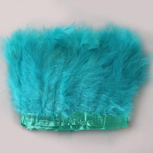 공예 의류 원피스 의상 액세서리 파티 웨딩 장식에 대 한 뜨거운 핑크 재봉 직물 리본 터키 Marabou 깃털 프린지 트림 - Product Image 2